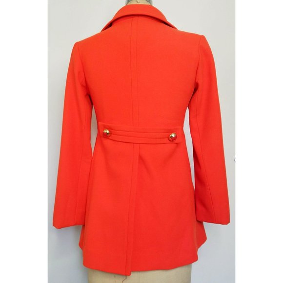 Vintage 1970s Howard Wolf Womens Orange Red Pant Suit Double Beast - Picture 9 of 13